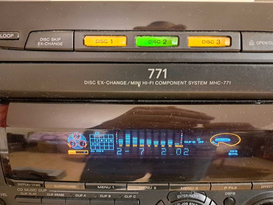 Sistem audio Sony MHC-771 + boxe,  egalizator, karaoke