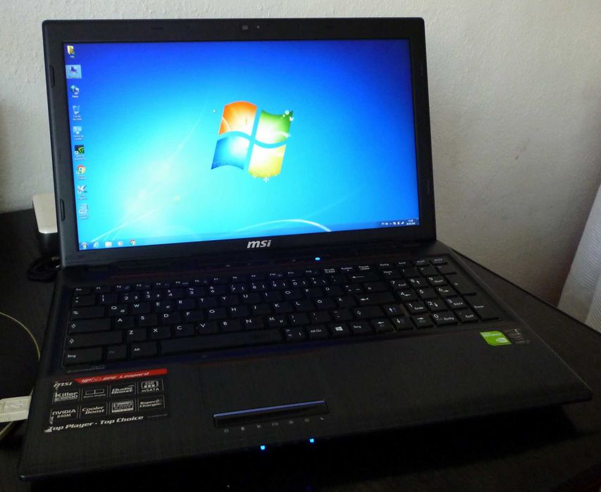 Laptop gaming MSI GP60 Leopard, 16 GB ram, Intel i5, SSD, win 10 pro