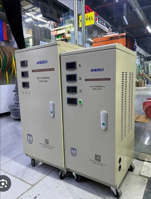 Мощный стабилизатор 100 кВт Andeli SBW (3-фазный) Стабик, Эпа, Алин