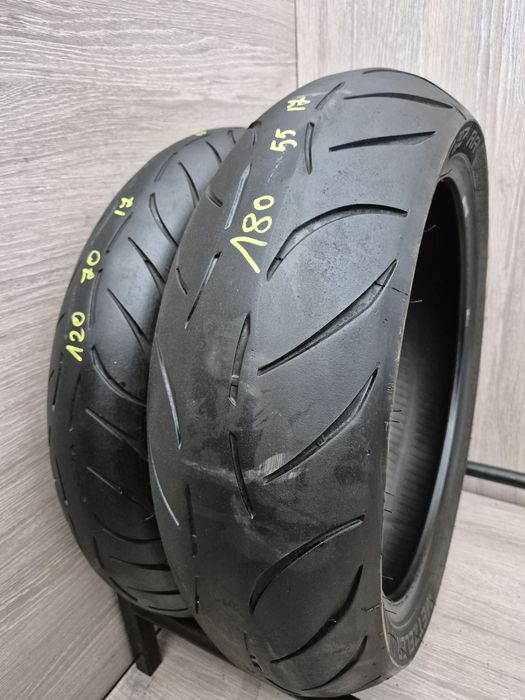 Set anvelope moto 120 70 17 cu 180 55 17 Metzeler M7