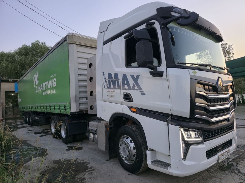 HOWO MAX 460 + CIMS Тентли Прицеп Сотилади