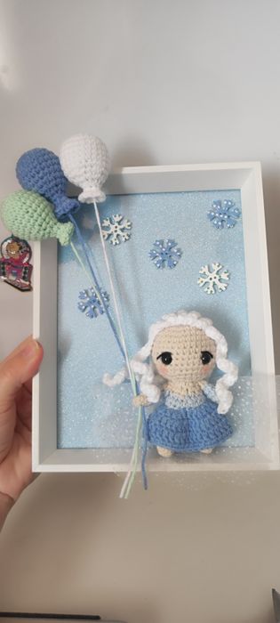 Ръчно изработена Рамка Frozen- Елза