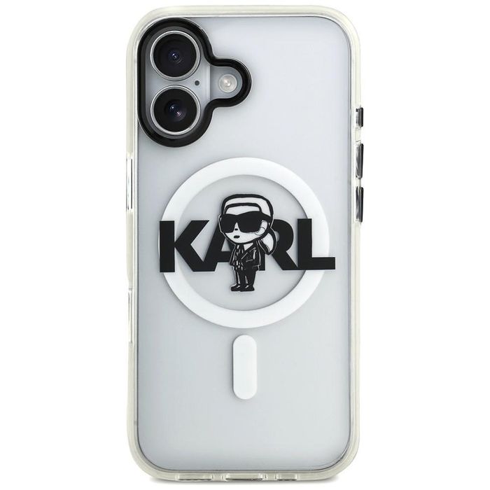 Karl lagerfeld iml karl sketch logo magsafe case for iphone 17 clear