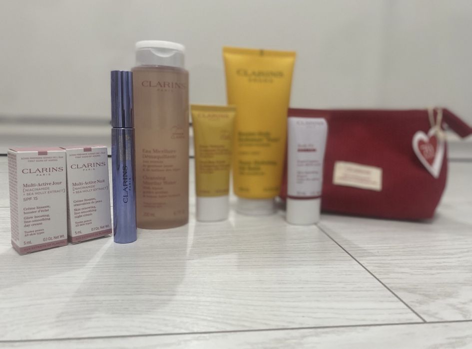 Clarins, Dior, Estee , kit ingrijire, crema zi/noapte /Drunk