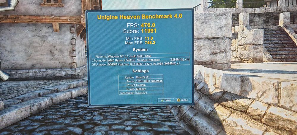 Мощнa Гейм и Работна Станция Ryzen 9 5900XТ 16/32Core/64GB/1TB SSD+5TB HDD/FE 3080TI 12Gb/Гаранция
