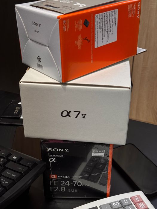 Sony a7 V + 24-70 GM II + стабилизатор