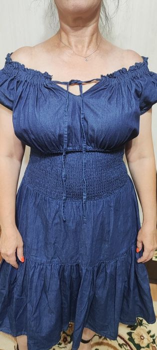 Джинсовое платье 48-50р