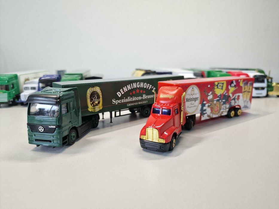 Set 12 camioane de jucarie, lungime 15–22 cm