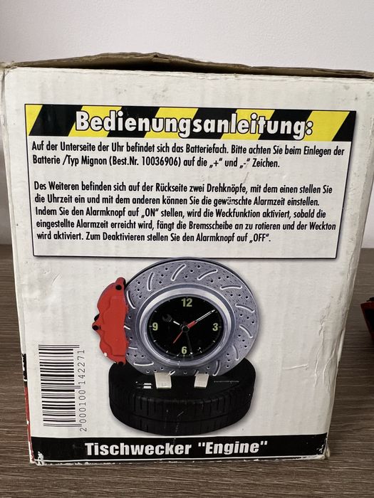 Ceas cu alarma in forma de disc frana