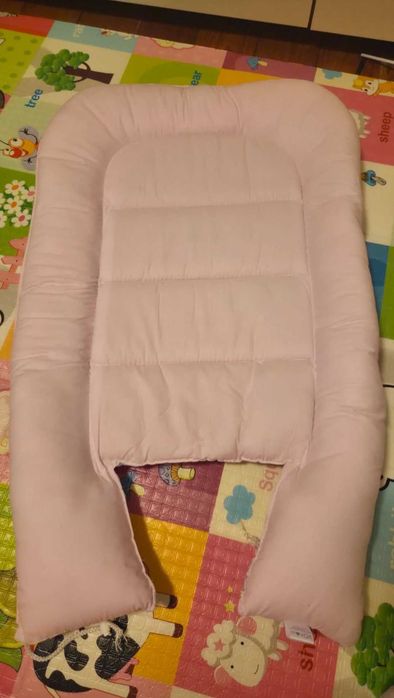 Set 4 in 1 Cosulet bebelus ⁃ Babv Nest cu doua fete, Peonie Pink