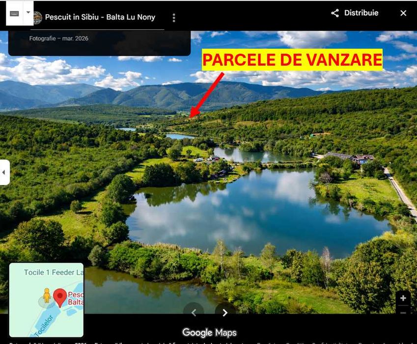 Vand 9 parcele de teren Tocile