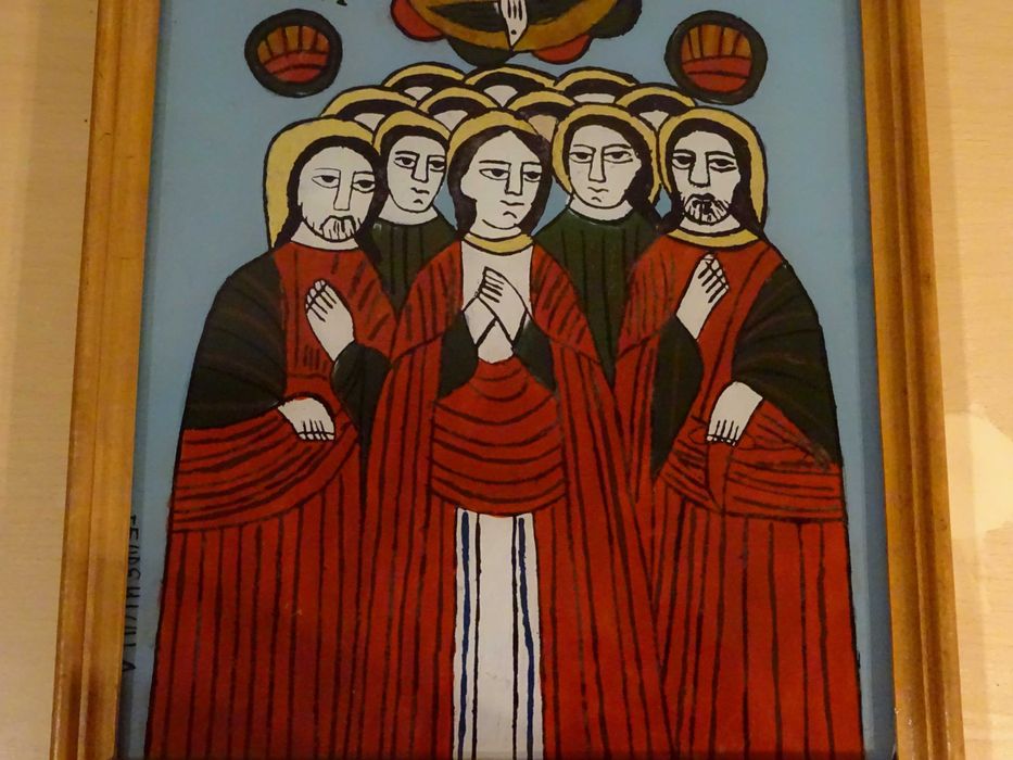 Icoana Pogorarea Duhului Sfant, pictura RARA din Nicula