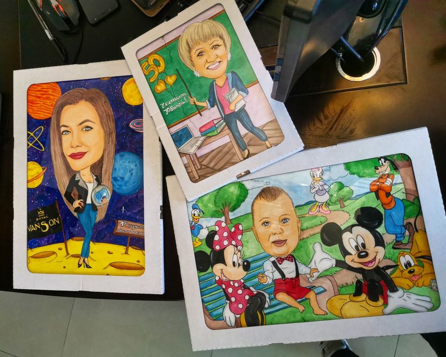 Карикатура,шарж по снимка, идея за подарък