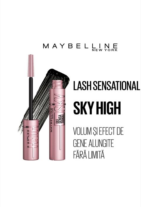 Rimel Mascara Maybelline New York Lash Sensational Sky High, Black