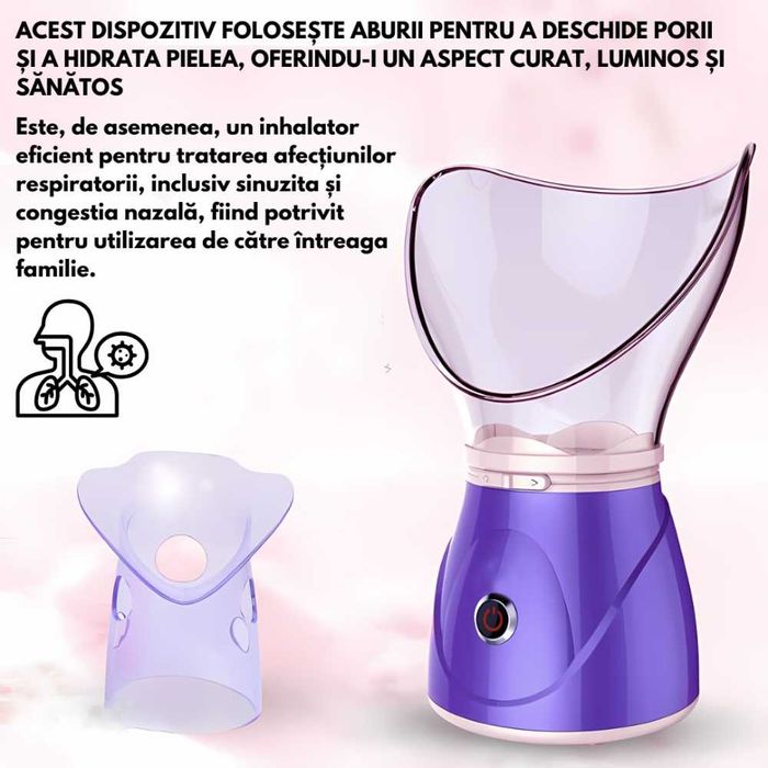 Sauna faciala, detasabila pentru deschierea si hidratarea porilor