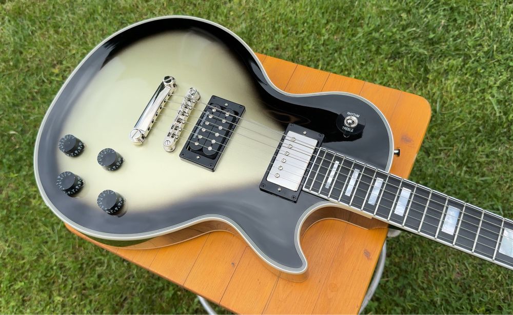 2024 Epiphone Adam Jones 1979 Les Paul Custom Antique Silverburst