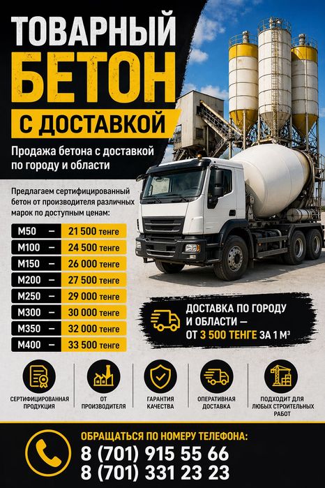 Бетон с доставкой