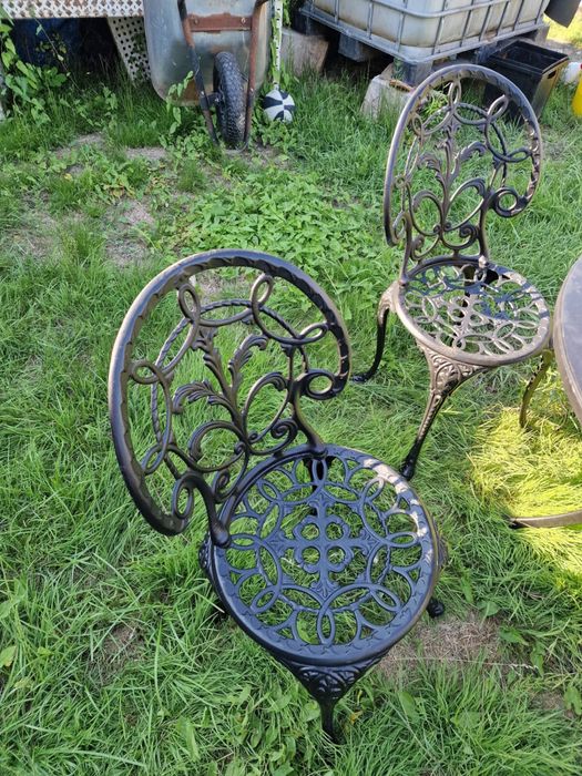 Masa cu 6 scaune din aluminiu pt terasa/ gradina