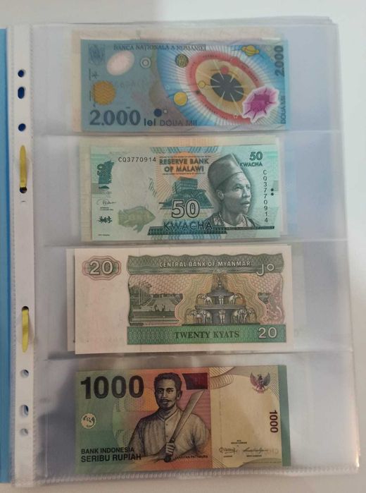 Album 40 bancnote din diferite tari
