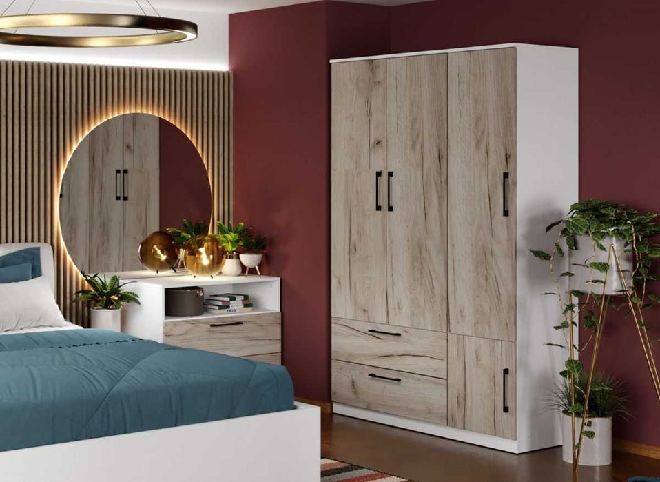 Dulap Relax Alb / Stejar k02 – C124/02