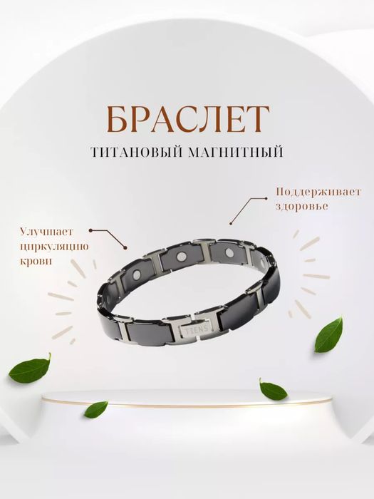 Магнитный Браслет ТяньШи титан