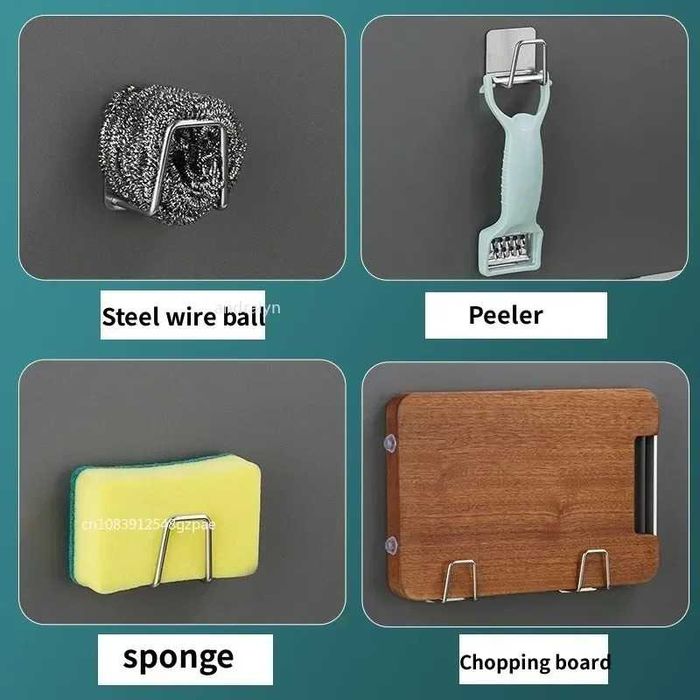 6 бр. Неръждаема стойка - кухненски аксесоар