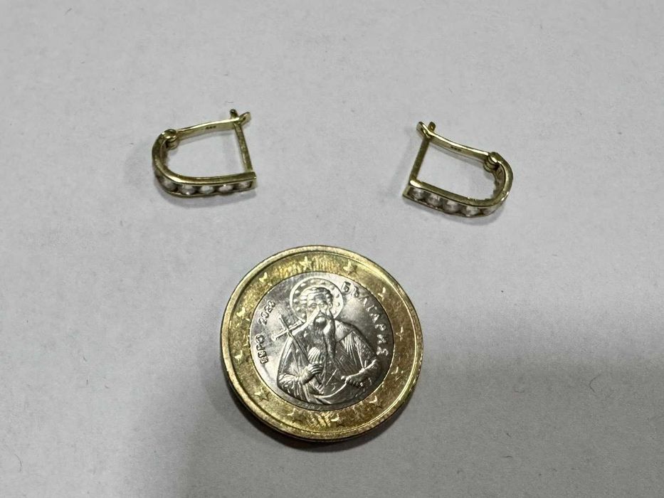 Златни обеци 14 К 585 /1,27 Г.