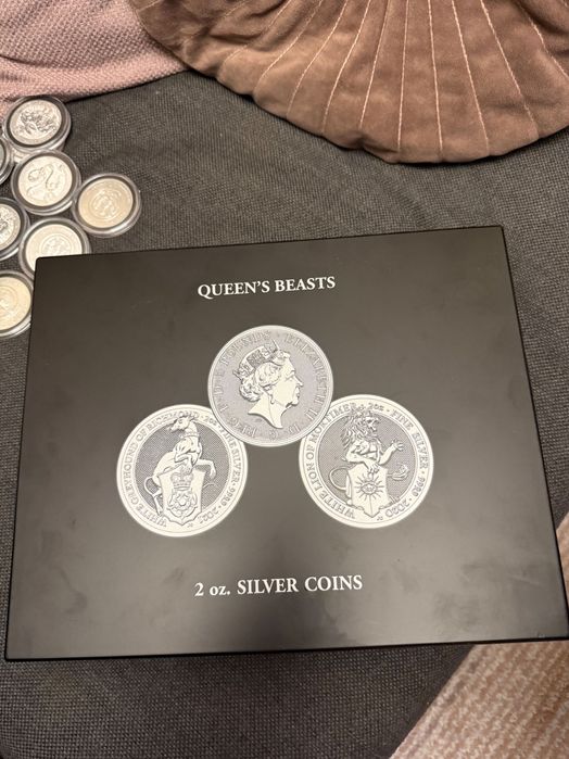 Зверовете на Кралицата Queena Beasts сребърни монети