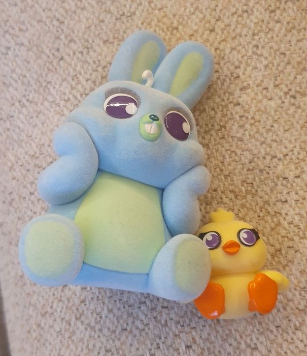 Инерционна кола, детска, куче с бутилка, зайче и пиленце