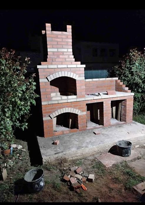 Grătare rustice din cărămidă