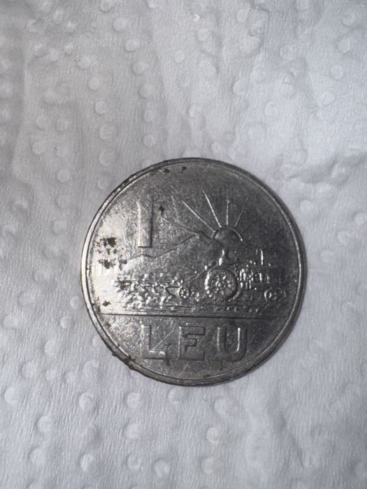 Monedă 1 leu anul 1966