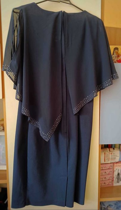 Тъмносиня дамска рокля