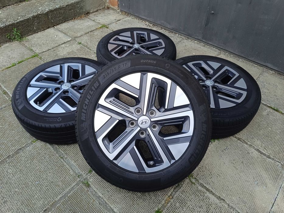 ОРИГИНАЛНИ джанти с гуми 17 ' цола 215 55 5x114,3 HYUNDAI KONA / Хюндай Кона + датчици