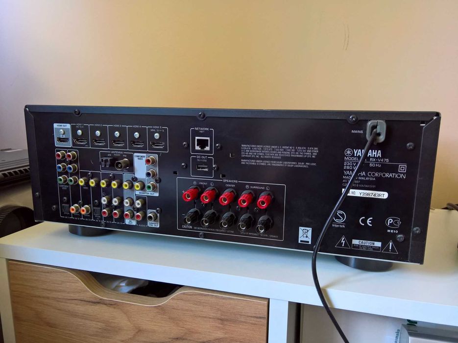 5.1 Receiver YAMAHA RX-V475, HDMI ARC, 4K Pass-Through
