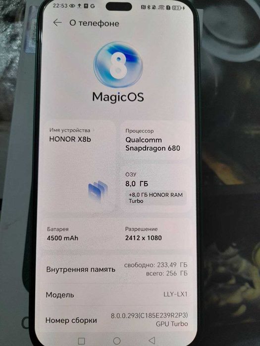 Honor x8b telefon sotiladi .