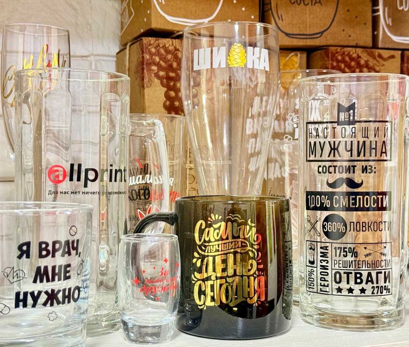 Печать на керамической и стеклянной посуде - Allprint