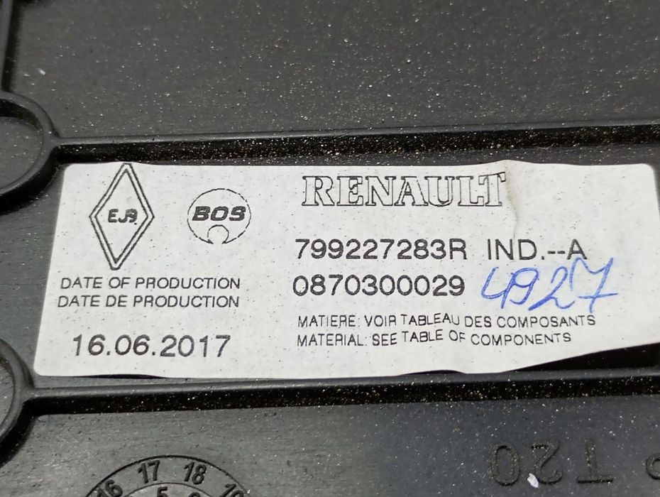 Rulou portbagaj 799227283r Dacia Logan 2 (facelift) (2017 - 2020) 0.9 tce  H4B410 0.9 tce  H4B410 H4B410