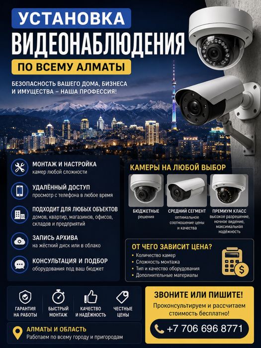 Установка камер по всему городу
