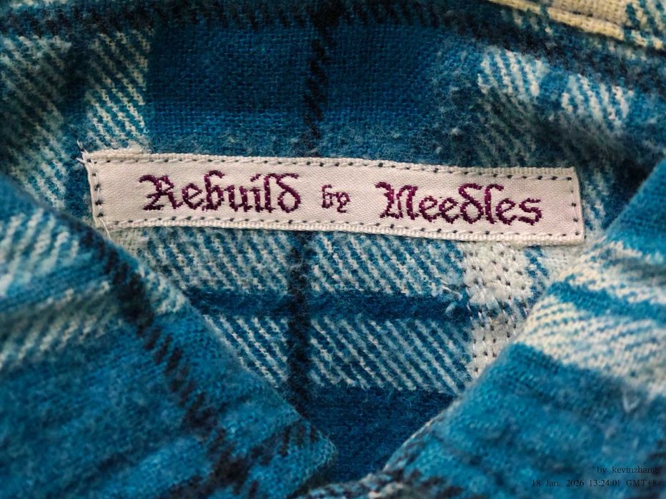 Needles Patchwork Checkered Button Up Shirt