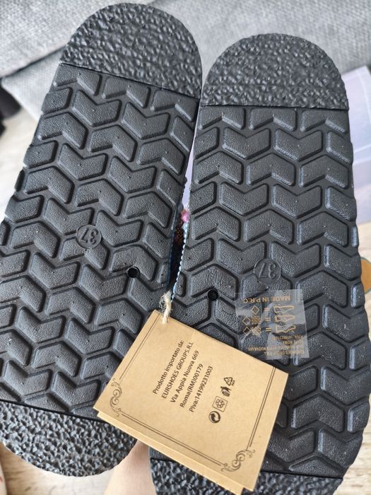 Saboți slapi damă Jomix cu platformă și pietricele – noi  37