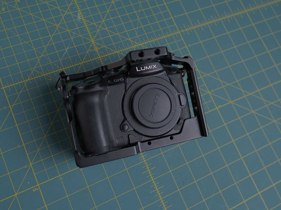 Lumix GH5 + Camera Cage + Batteries