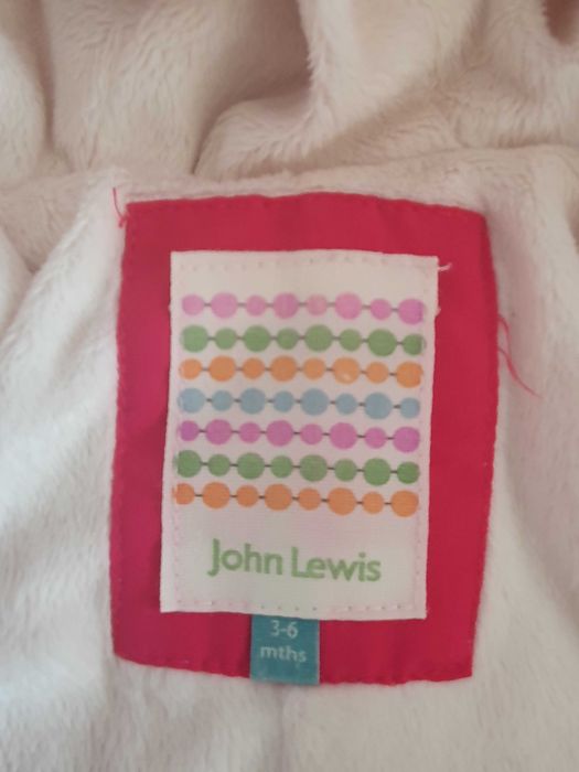 Зимен,топъл,бебешки космонавт,John Lewis, размер 3-6 месеца, розов