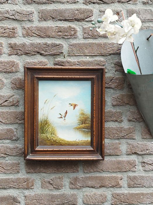 Винтидж холандска картина върху платно