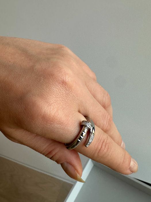 Inel tip cui Cartier 5 inox cristale