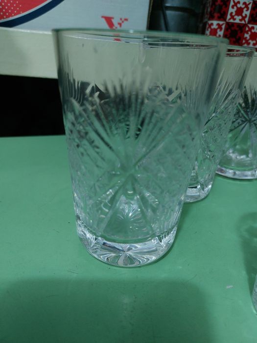 Хрустальные стаканы и рюмки 12шт