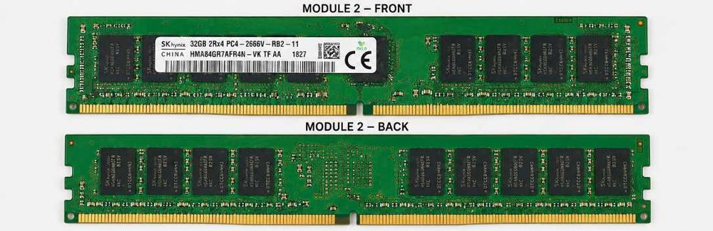 32GB 2Rx4 PC4-2666V-RB2-11 DDR4 SK hynix R-DIMM REG ECC - HMA84GR7AFR4N-VK