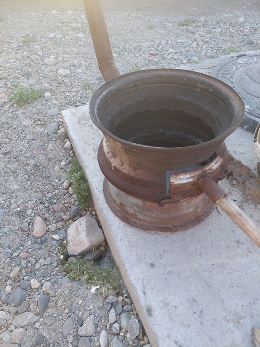 Уличная печка с 13 диска