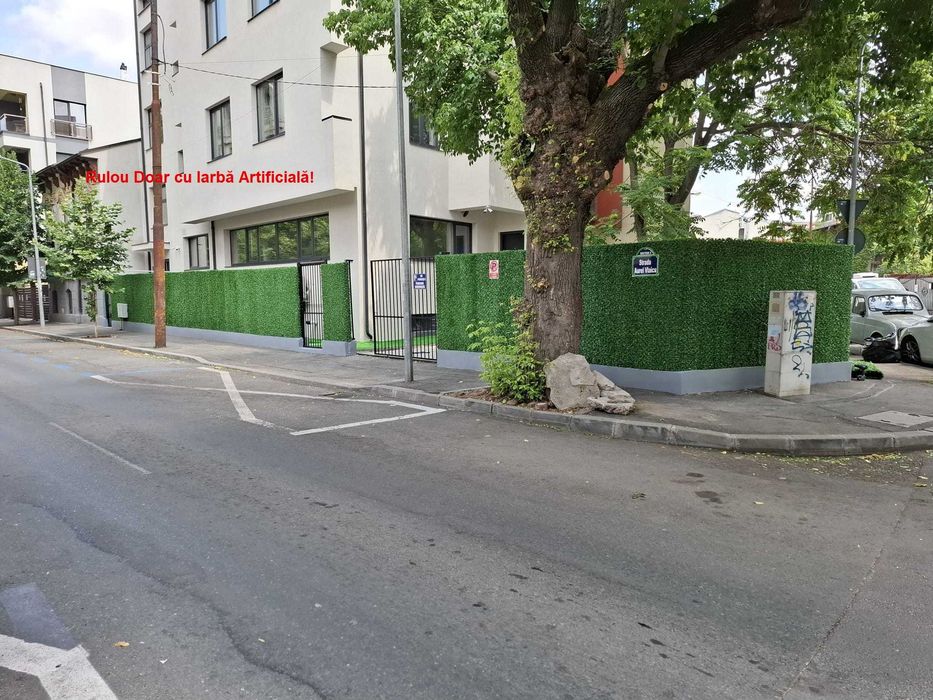 Gard Viu Artificial Premium | Rulou Iarbă și Frunze | Rulou doar Iarbă| Diverse Mărimi