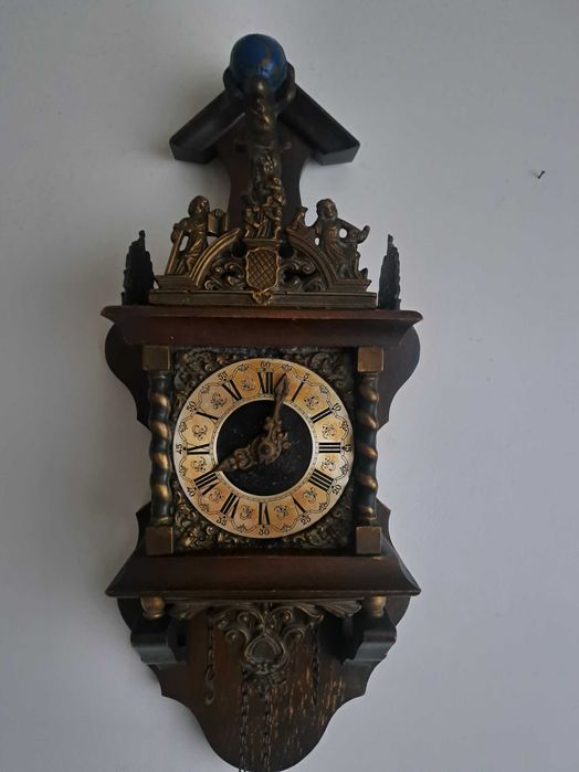 Ceas cu pendul ZAANSE - Antic Bronz, Lemn -
1940-1950, 1970-1980 -
