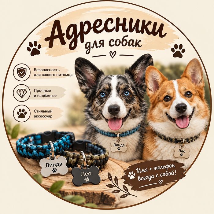 Адресники для собак